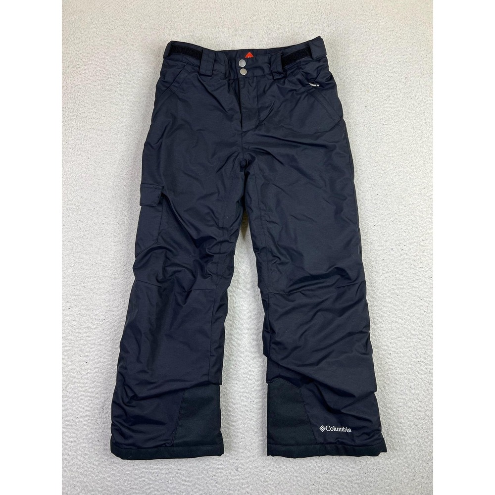 Columbia Bugaboo Ski Pants Youth Medium 10/12 Black Omni-Tech‎ Omni-Heat Snow
